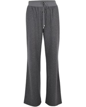 Lorena Antoniazzi Side-Stripe Drawstring Track Pants - Grey