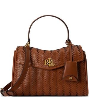 Ralph Lauren Petit Cabas Farrah En Cuir - Brown