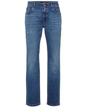 Billionaire Jean Slim À Broderies - Blue