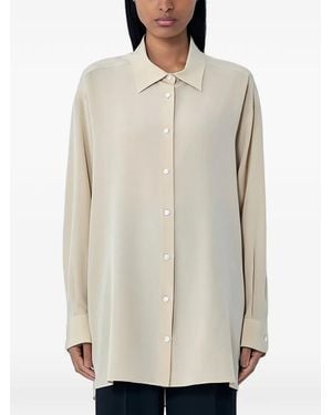 The Row Button Long-Sleeve Shirt - White