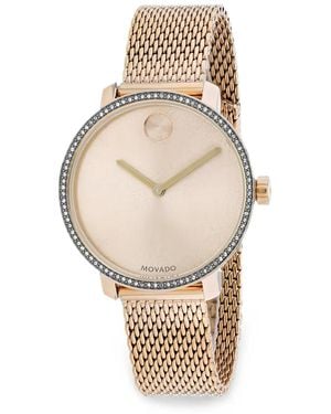 Movado Mist Armbanduhr Mit Kristallen 34Mm - Natur