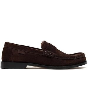 Loewe Bar Detail Loafers - White