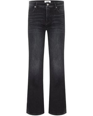 Cambio Flared-Hem Jeans - Black