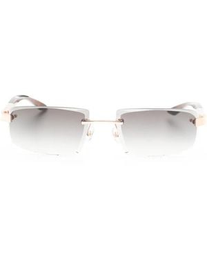 Maybach The Artist Ii Square-Frame Sunglasses - White