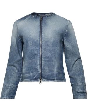 Alexander Wang Glazed Denim Jacket - Blue