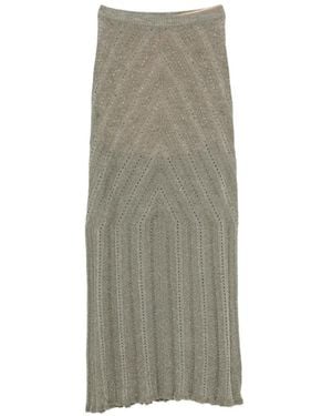 Twinset Patterned Midi Skirt - Grey