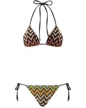 Missoni パターン ビキニ - メタリック