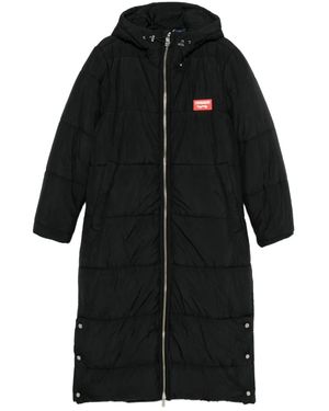 Charles Jeffrey Bunny Ears Padded Coat - Black