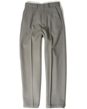 Ami Paris Tailored Wide-leg Pants - Grey