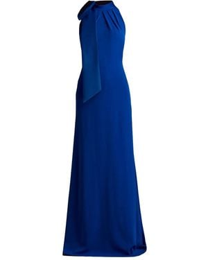 Tadashi Shoji Maxikleid mit Neckholder - Blau