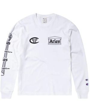 Champion Sudadera Con Logo Estampado De X Aries - Blanco