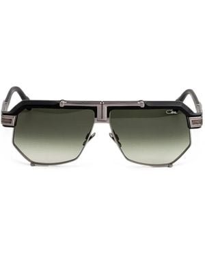 Cazal 995 Geometric-Frame Sunglasses - Green