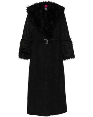 Versace Jeans Couture Belted Coat - Black