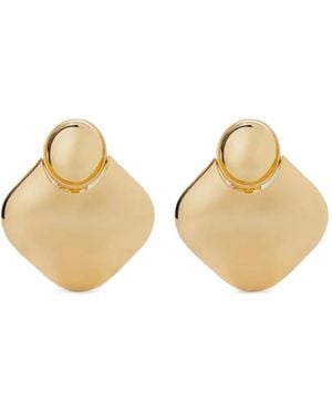 FEDERICA TOSI Lily Geometric-Pendant Earrings - Natural