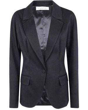 Lanvin Buttoned Blazer - Black