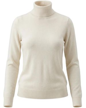 Patrizia Pepe Roll-Neck Wool Sweater - White