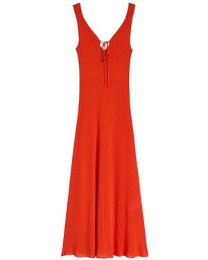 MACCAPANI Tie-Up Dress - Red