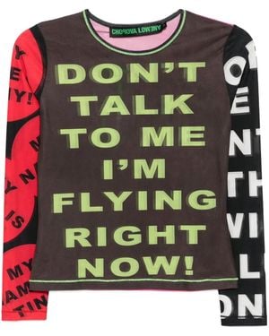 Chopova Lowena Tanktop Mit Slogan-Print - Grün