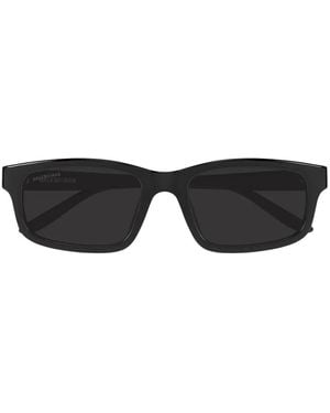 Balenciaga Rectangle-Frame Sunglasses - Black