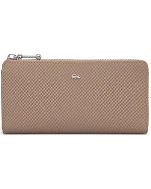 Lacoste Logo-Plaque Wallet - Brown