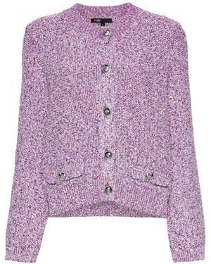 Maje Cardigan Mit Pailletten - Lila