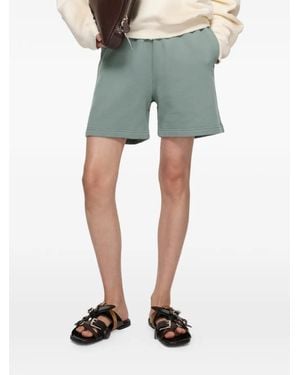 Acne Studios Logo-Patch Shorts - Green