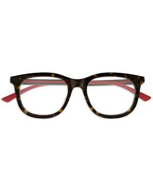 Gucci Oval-Frame Glasses - Black