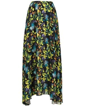 Amir Slama Printed Long Skirt - Green