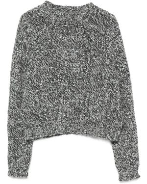 iBlues Pull À Coupe Raccourcie En Maille Chinée - Gray