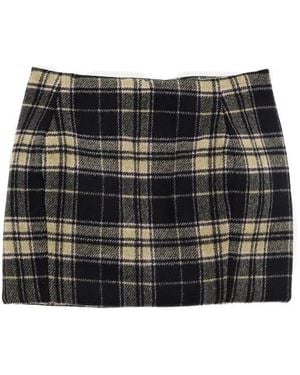 Duran Lantink Plaid Drfw25Sk01995 Skirt - Black