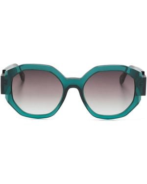 Face A Face Notchi 2 Geometric-Frame Sunglasses - Blue