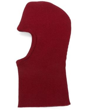 Ernest W. Baker Cagoule En Maille À Design Côtelé - Red