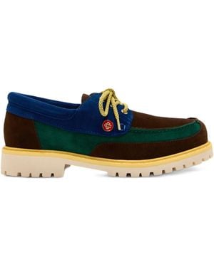 CASABLANCA Hideki Boat Shoes - Blue