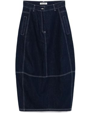 Henrik Vibskov Dusk Midi Skirt - Blue