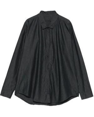 Private 0204 Long-Sleeve Button-Up Shirt - Black