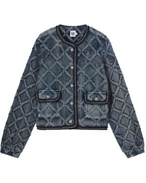 B+ AB Jack Met Diamantvormig Patroon - Blauw