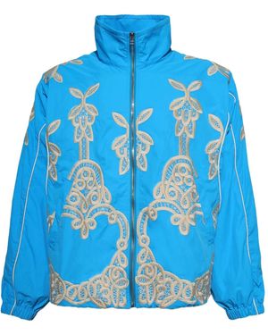 Bluemarble Embroidered Jacket - Blue
