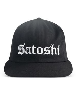 Satoshi Nakamoto Og Logo-Embroidered Baseball Cap - Black