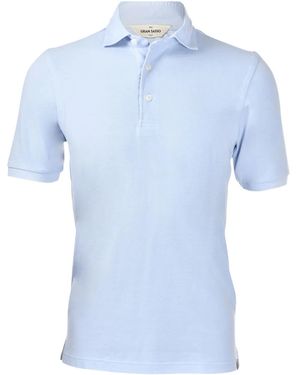 Gran Sasso Piqué Shortsleeved Polo Shirt - Blue