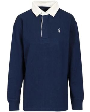 Polo Ralph Lauren Logo-Embroidered Jumper - Blue