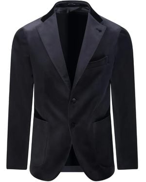 Tagliatore Notched-Lapels Blazer - Blue