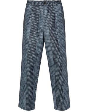 Pierre Louis Mascia Patterned Pants - Blue