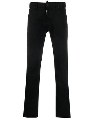 DSquared² Low-Rise Skinny-Cut Pants - Black