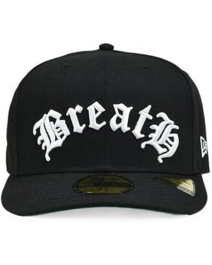 BREATH X New Era Old English 59Fifty Embroidered-Logo Cap - Black