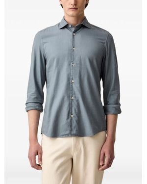 Marc O' Polo Twill Long-Sleeve Shirt - Blue