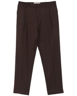 BE ABLE Pleated Elasticated-Waist Pants - White