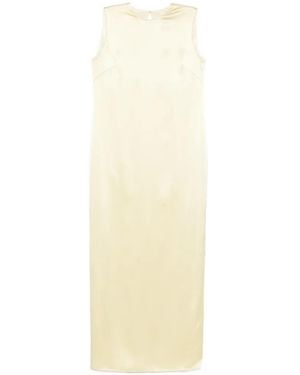 Sophie et Voila Satin Maxi Dress - White
