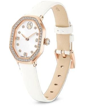 Swarovski Dextera Crystal Bezel 16Mm Watch - White