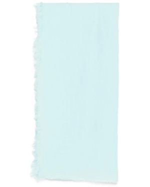 Destin Ausgefranster Schal - Blau