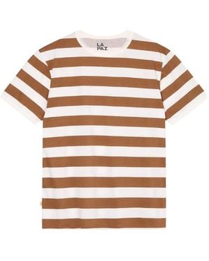La Paz Striped T-Shirt - White